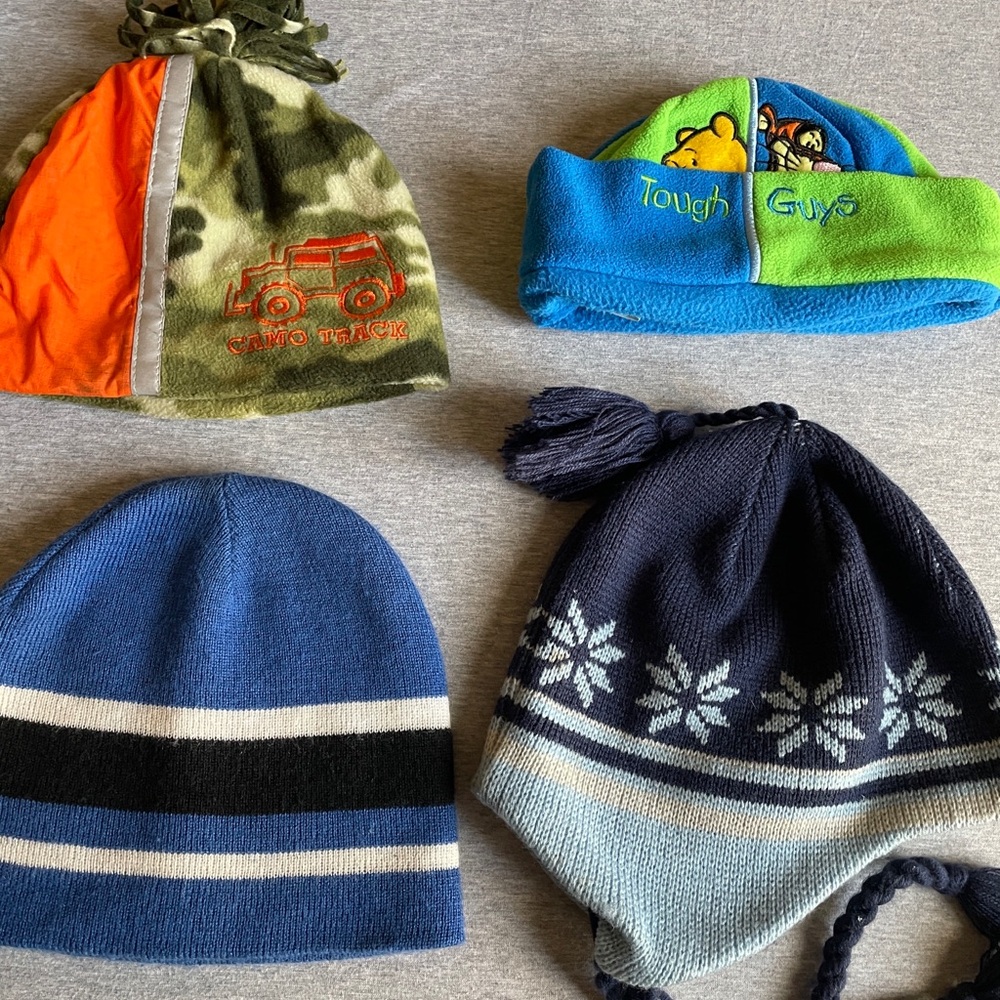 Kids Blue Winter Beanie Hat - Untitled Brand